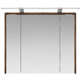 Bathroom Mirror Cabinet Smoked Oak 73.5 x 16 x 62.5 cm 889179