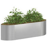 Raised Garden Bed Galvanised Steel 140 x 40x 40 cm Steel 8011717