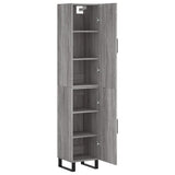 Highboard Grey Sonoma 34.5x34x180 cm Engineered Wood 3198815