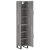 Highboard Grey Sonoma 34.5x34x180 cm Engineered Wood 3198815