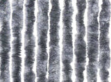 Fly Curtain Silver 100x200 cm Chenille 377379