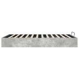Ottoman Bed Frame Concrete Grey 135 x 190 cm Engineered Wood 3409280