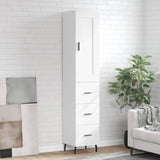 Highboard White 34,5x34x180 cm Engineered Wood 3200209