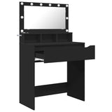 Bedroom Dressing Tables with Drawer Black 80 x 39.6 x 135 cm 888968