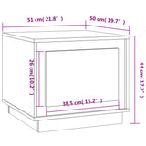 Coffee Table Concrete Grey 51x50x44 cm Engineered Wood 819872