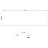 Window Sills 2 pcs Varnished 80x 25 x 2 cm Solid Beech Wood 42048224