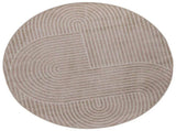 Area Rugs Round PALMERAS Beige 120 CM Polyester 42022593