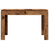 Dining Table Old Wood 120x60x76 cm Engineered Wood 855902