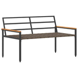 Outdoor Furniture Set 4 pcs Cream White Poly Rattan 42025357