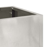 Raised Garden Planter Silver 100 x 26 x 82 cm Stainless steel 865880