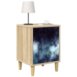 Bedside Cabinet RAALTE 2 pcs Sonoma Oak 36 x 33 x 50 cm 8007196