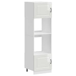 Oven Cabinets 2 pcs Kalmar Gloss White Engineered Wood 3315033