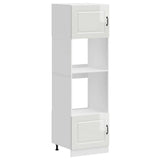Oven Cabinets 2 pcs Kalmar Gloss White Engineered Wood 3315033
