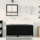 Bathroom Furniture Set with Storage 3 pcs Black 80 x 30 x 44 cm 3334366