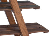 Folding Rack Brown 79.5 x 35 x 112 cm Solid Reclaim Wood 42012404