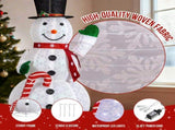 1.7M Lighted Snowman Holding Candy Cane Christmas Yard Decorations, Pre-lit Pull Up Snowman with 240 70039090