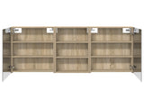Bathroom Cabinet Set 3 pcs 140 x 14.5 x 70 cm Engineered wood 3403778