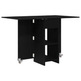 Dinning Table 115 x 70 x 75 cm Engineered Wood Black Oak 8006030