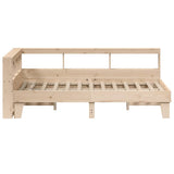 Bookcase Bed without Mattress 135x190cm Double Solid Wood Pine 3324553