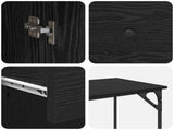 Computer Desk Black Oak 131 x 48 x 75 cm Engineered Wood 882834