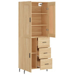 Highboard Sonoma Oak 69.5x34x180 cm Engineered Wood 3199828