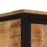 Bathroom Cabinet 40x27x180 cm Iron and Solid Wood Mango 3217113