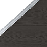 Fence Panel WPC 95x cm Black 148974
