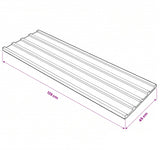 Roof Panel 12 pcs Anthracite 129 x 45 cm Galvanised steel 42047075