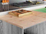 Garage Storage Cabinet Grey Sonoma 40x51x85 cm Solid Wood Pine 860540
