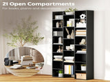 21-Compartment Bookshelf - Black T3398P423854