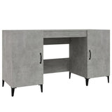 Desk Concrete Grey 140x50x75 cm Engineered Wood 812775
