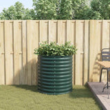 Raised Bed Green 80 x 80 x 81 cm Steel 42008126