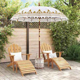 Balinese Parasol Cream 215 x 215 x 260 cm Cotton and solid wood 3356891