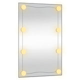 Wall Mirror with LED Lights 50x80 cm Glass Rectangle 3189156