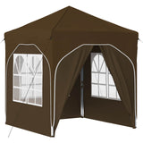 Pop-up Party Tent 192 x 192 x 245 cm Taupe 42019839