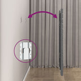 Wall Headboard Grey 141x3x91.5 cm Solid Wood Pine 824710
