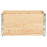 Raised Beds 3 pcs 80x120 cm Solid Pine Wood 3055163
