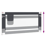 Toddler Safety Bed Rail Dark Grey 180x25 cm Fabric 10231
