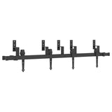 Sliding Door Hardware Kit 152,5 cm Steel Black 3295725