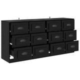 Sideboards 2 pcs Black Oak 70 x 35.5 x 67.5 cm Engineered Wood 3402667