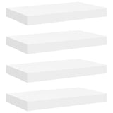 Floating Wall Shelves 4 pcs White 40x23x3.8 cm MDF 323807