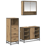 Bathroom Furniture Set 3 pcs Artisan Oak Engineered Wood 3402564