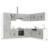 ZNTS 14 Piece Kitchen Cabinet Set Porto Concrete Grey Engineered Wood 3314995