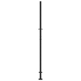 Garden Gate Black 100x200 cm Steel Cross Design 4101003