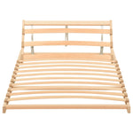 ZNTS Slatted Bed without Mattress Base Adjustable Head 70x200cm 327260