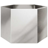 Garden Planter Hexagon 69x60x45 cm Stainless Steel 851126
