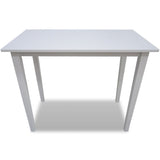 ZNTS Wooden Bar Table White 241701