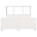 Bed Frame without Mattress White 140x190 cm Solid Wood Pine 3323702