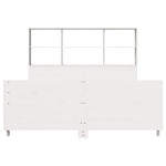 ZNTS Bed Frame without Mattress White 120x200 cm Solid Wood Pine 3323693
