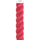 Jute Rope 14 mm Red 100% Tossa jute 42011722